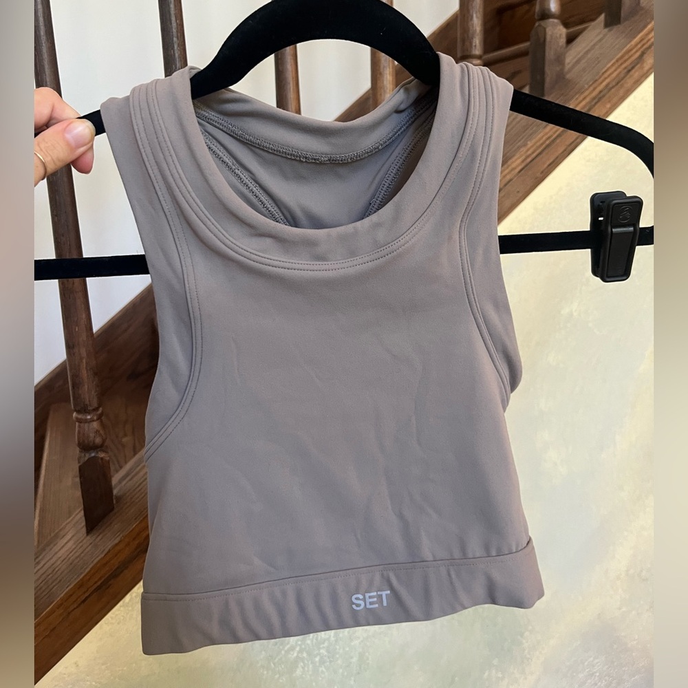 SET Active Taupe Sports Bra